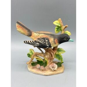 Vtg Napco Baltimore Oriole Bird Figurine Ceramic Porcelain 3154 Japan